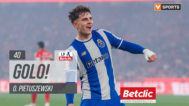 GOLO! FC Porto, O. Pietuszewski aos 40', Benfica 0-2 FC Porto
