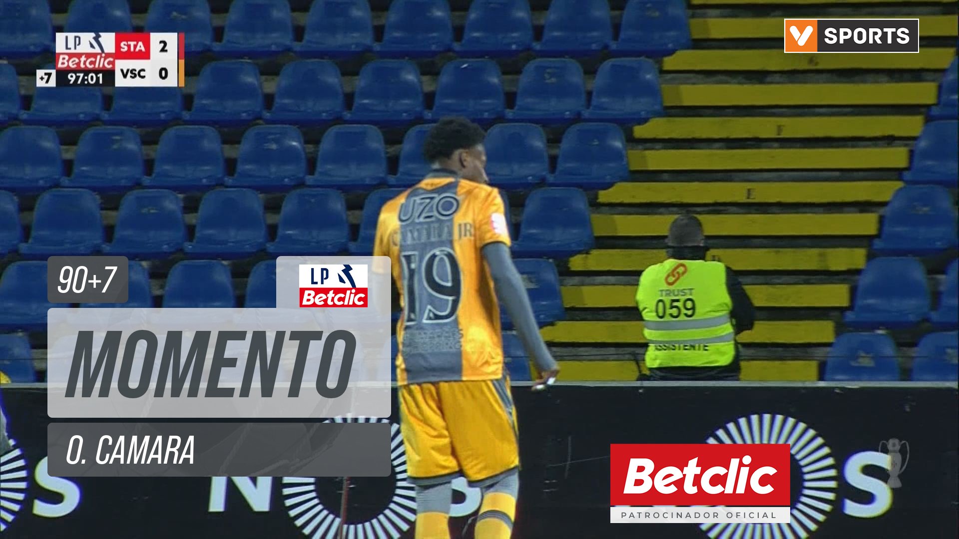 Vitória SC, Jogada, O. Camara aos 90'+7'