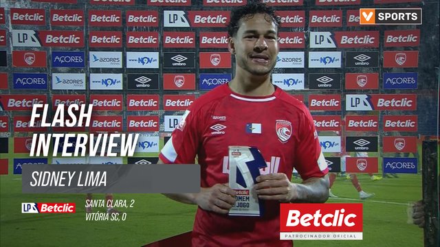 I Liga (#25) | Santa Clara 2-0 Vitória SC: Flash Interview Sidney Lima