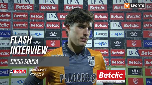I Liga (#25) | Santa Clara 2-0 Vitória SC: Flash Interview Diogo Sousa