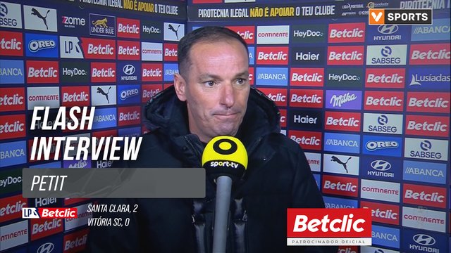 I Liga (#25) | Santa Clara 2-0 Vitória SC: Flash Interview Petit