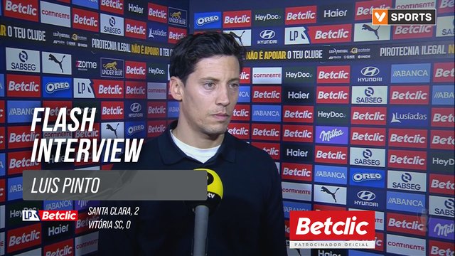 I Liga (#25) | Santa Clara 2-0 Vitória SC: Flash Interview Luis Pinto