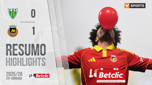 Liga Portugal Betclic (25ªJ): Resumo Tondela 0-1 Rio Ave
