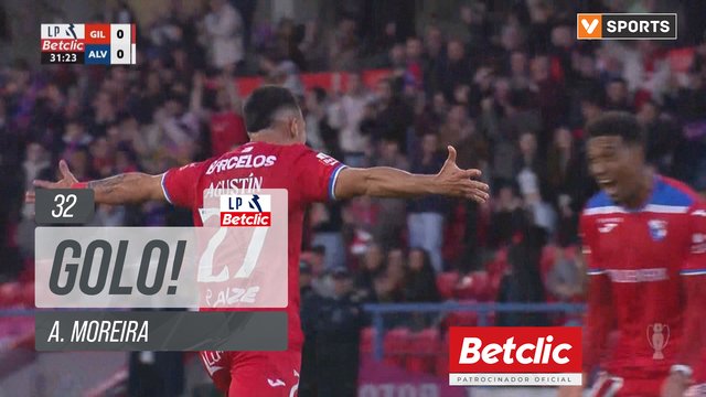 GOLO! Gil Vicente, A. Moreira aos 32', Gil Vicente 1-0 Alverca
