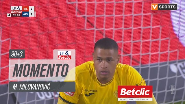 Alverca, Jogada, M. Milovanović aos 90'+3'