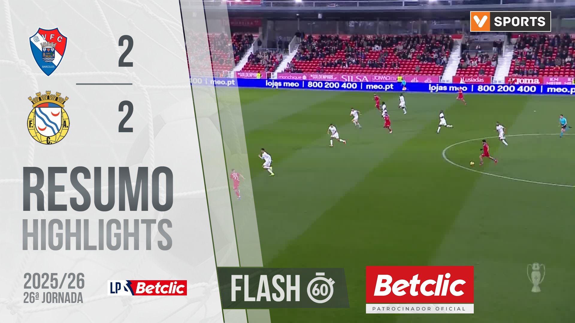 Liga Portugal Betclic (26ªJ): Resumo Flash Gil Vicente 2-2 Alverca