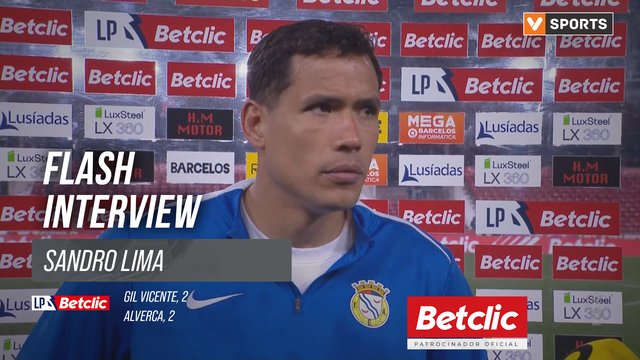 I Liga (#26) | Gil Vicente 2-2 Alverca: Flash Interview Sandro Lima
