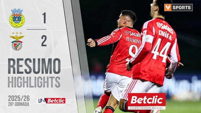 Liga Portugal Betclic (26ªJ): Resumo Arouca 1-2 Benfica