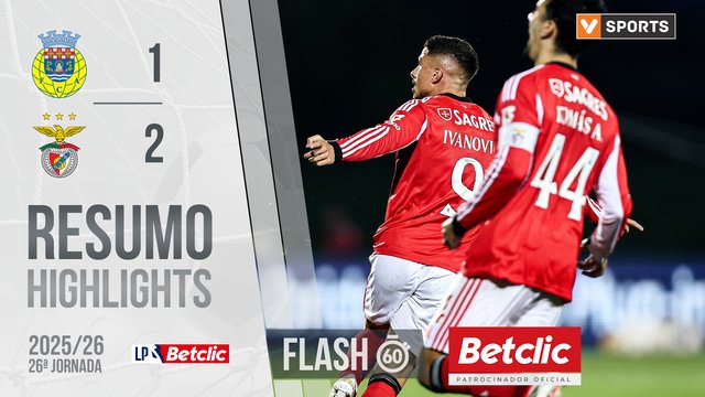 Liga Portugal Betclic (26ªJ): Resumo Flash Arouca 1-2 Benfica
