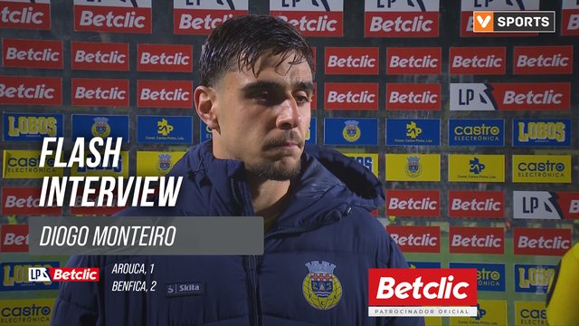I Liga (#26) | Arouca 1-2 Benfica: Flash Interview Diogo Monteiro