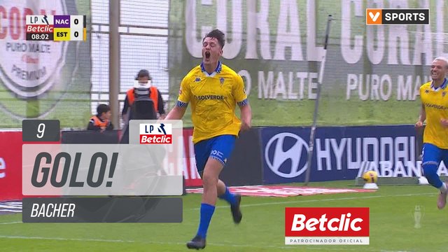 GOLO! Estoril, Bacher aos 9', Nacional 0-1 Estoril