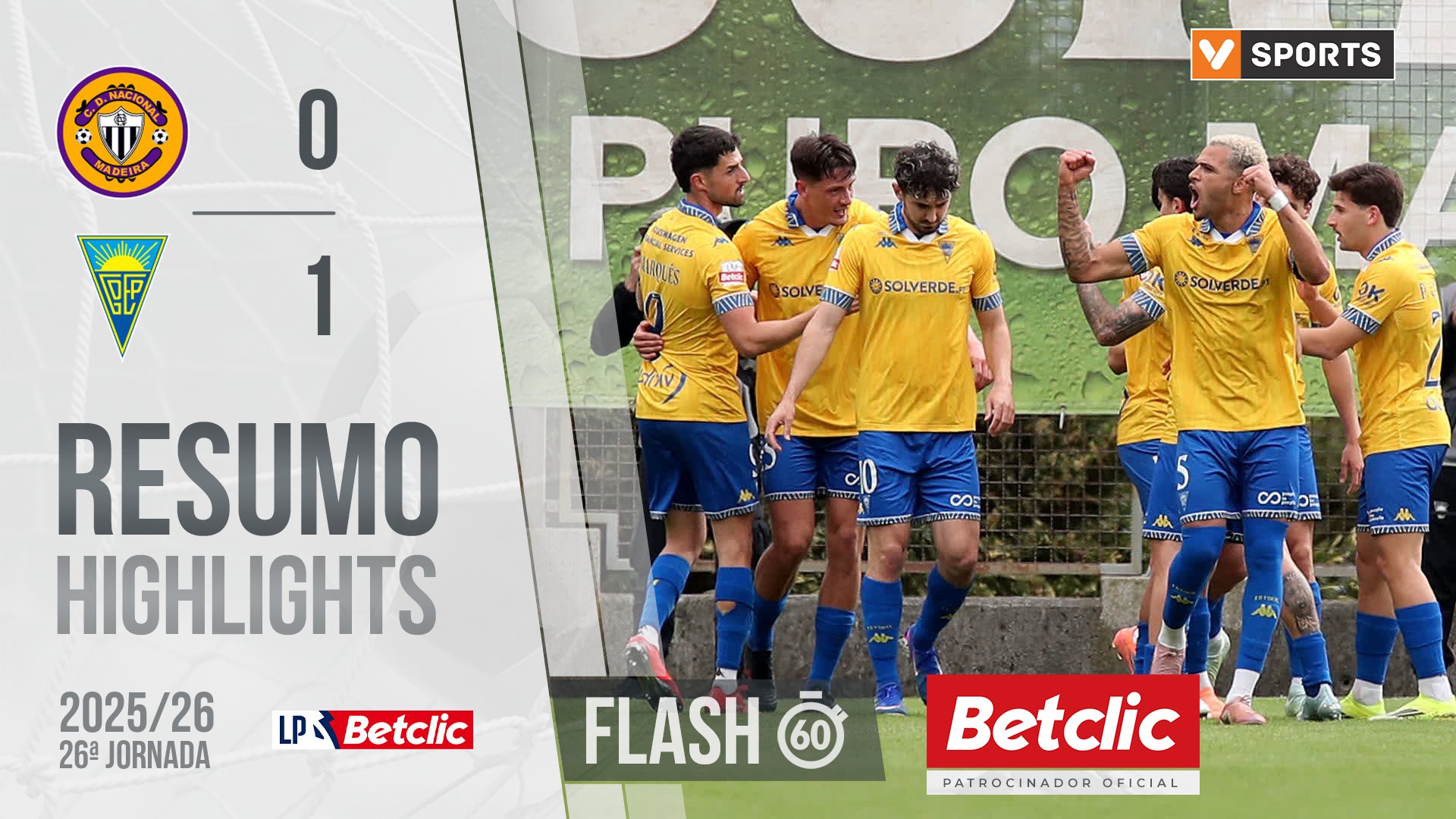 Liga Portugal Betclic (26ªJ): Resumo Flash Nacional 0-1 Estoril