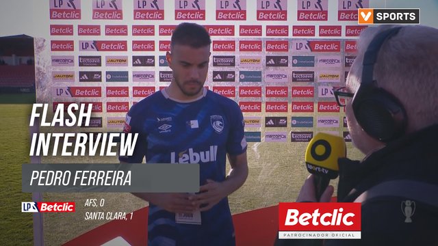 I Liga (#26) | AFS 0-1Santa Clara: Flash Interview Pedro Ferreira