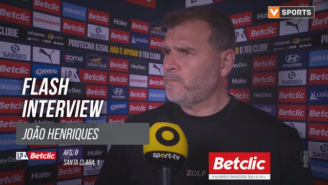 I Liga (#26) | AFS 0-1 Santa Clara: Flash Interview João Henriques