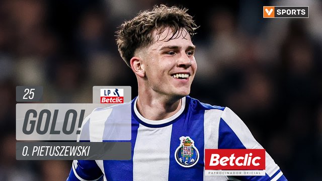 GOLO! FC Porto, O. Pietuszewski aos 25', FC Porto 2-0 Moreirense