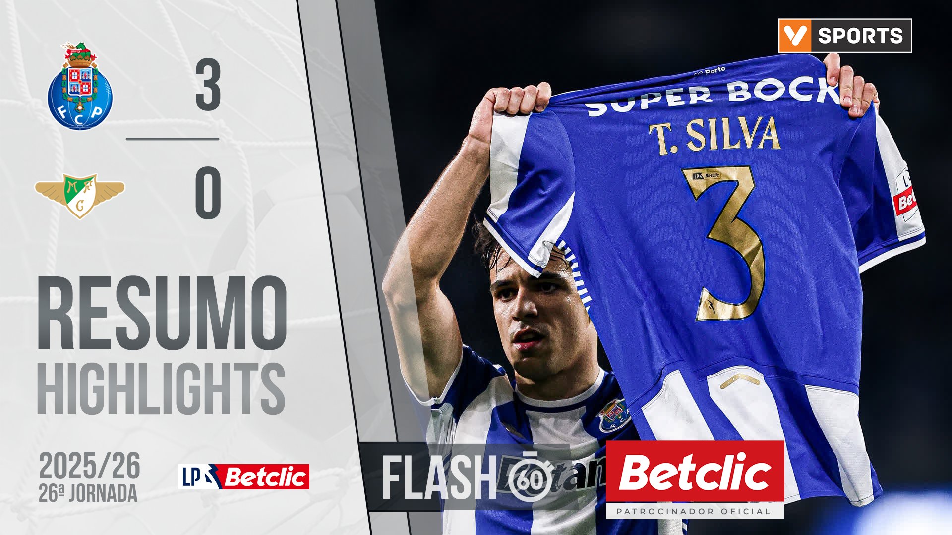 Liga Portugal Betclic (26ªJ): Resumo Flash FC Porto 3-0 Moreirense