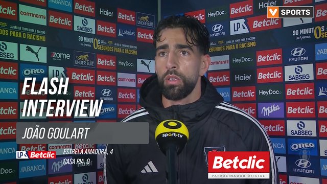 I Liga (#27) | Estrela Amadora 4-0 Casa Pia: Flash Interview João Goulart