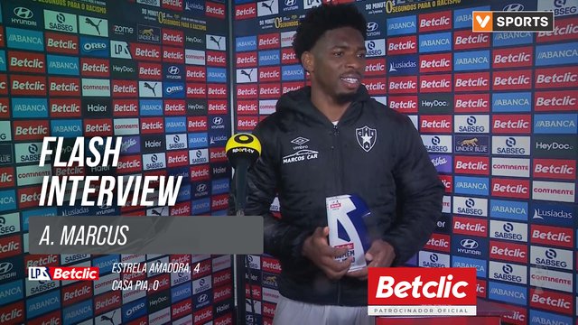 I Liga (#27) | Estrela Amadora 4-0 Casa Pia: Flash Interview A. Marcus