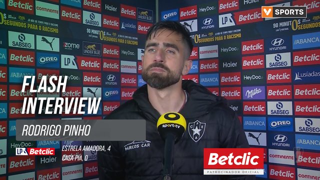 I Liga (#27) | Estrela Amadora 4-0 Casa Pia: Flash Interview Rodrigo Pinho