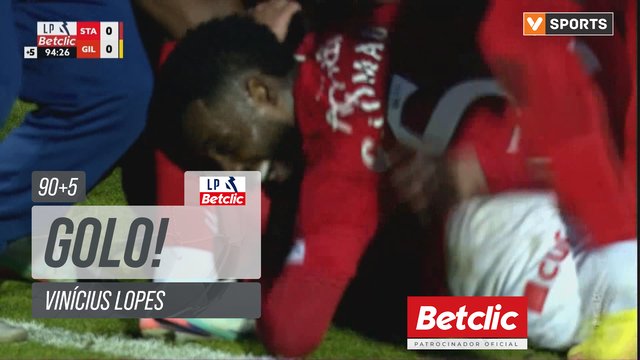 GOLO! Santa Clara, Vinícius Lopes aos 90'+5', Santa Clara 1-0 Gil Vicente