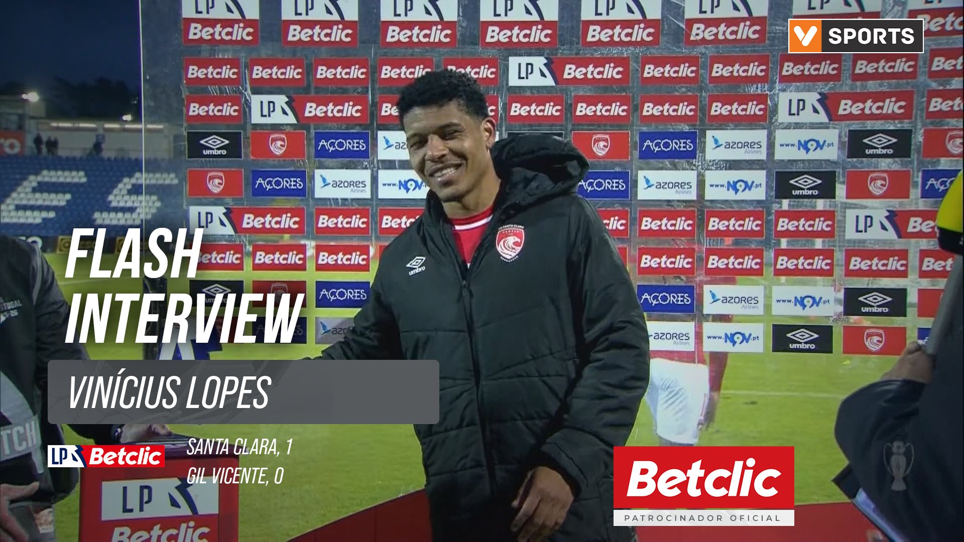 I Liga (#27) | Santa Clara 1-0 Gil Vicente: Flash Interview Vinícius Lopes