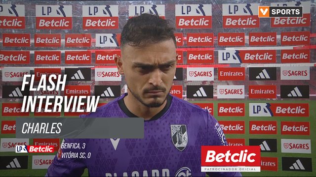 I Liga (#27) | Benfica 3-0 Vitória SC: Flash Interview Charles