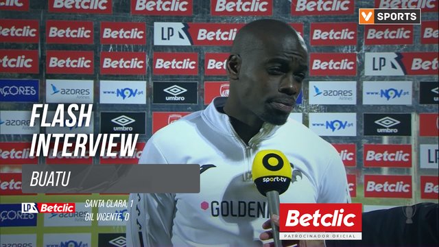 I Liga (#27) | Santa Clara 1-0 Gil Vicente: Flash Interview Buatu