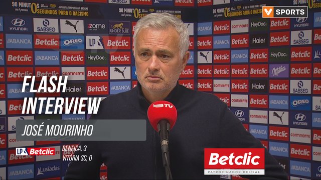 I Liga (#27) | Benfica 3-0 Vitória SC: Flash Interview José Mourinho
