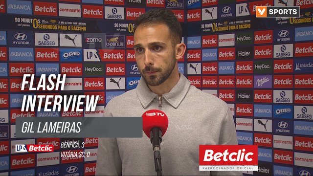 I Liga (#27) | Benfica 3-0 Vitória SC: Flash Interview Gil Lameiras