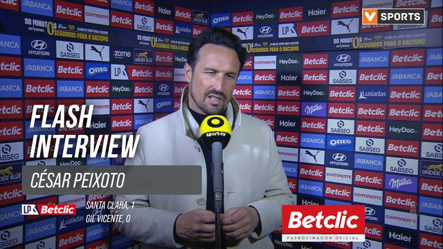 I Liga (#27) | Santa Clara 1-0 Gil Vicente: Flash Interview César Peixoto