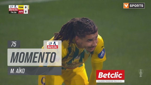 Tondela, Jogada, M. Aïko aos 75'