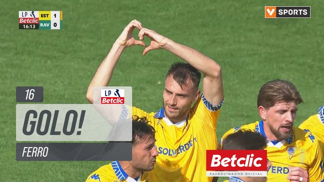 GOLO! Estoril, Ferro aos 16', Estoril 1-0 Rio Ave