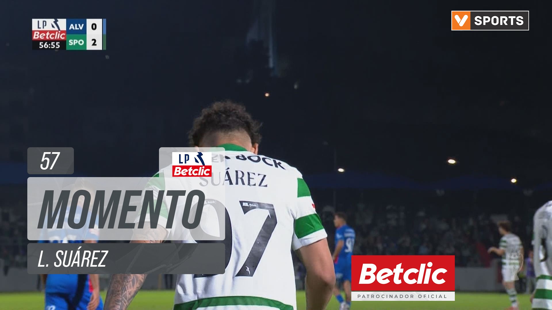 Sporting, Jogada, L. Suárez aos 57'