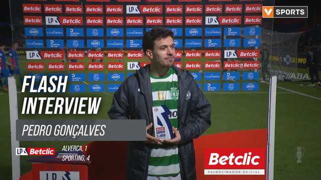 I Liga (#27) | Alverca 1-4 Sporting: Flash Interview Pedro Gonçalves