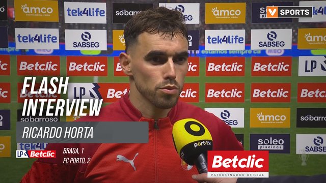 I Liga (#27) | Braga 1-2 FC Porto: Flash Interview Ricardo Horta