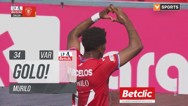 GOLO! Gil Vicente, Murilo aos 34', Gil Vicente 2-0 AFS