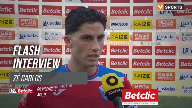 I Liga (#28) | Gil Vicente 3-0 AFS: Flash Interview Zé Carlos