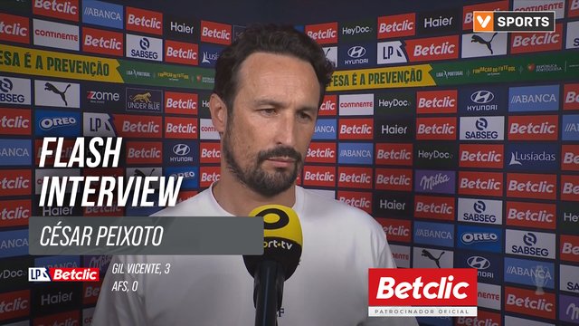 I Liga (#28) | Gil Vicente 3-0 AFS: Flash Interview César Peixoto