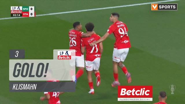 GOLO! Santa Clara, Klismahn aos 3', Sporting 0-1 Santa Clara