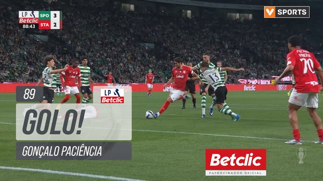 GOLO! Santa Clara, Gonçalo Paciência aos 89', Sporting 3-2 Santa Clara