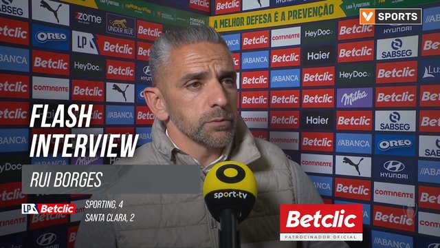 I Liga (#28) | Sporting 4-2 Santa Clara: Flash Interview Rui Borges