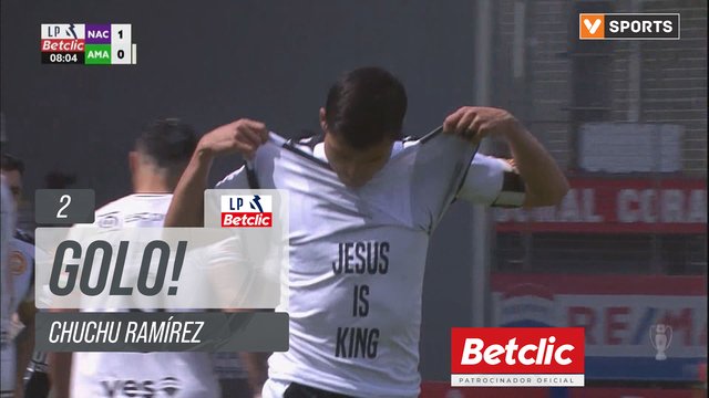 GOLO! Nacional, Chuchu Ramírez aos 2', Nacional 1-0 Estrela Amadora