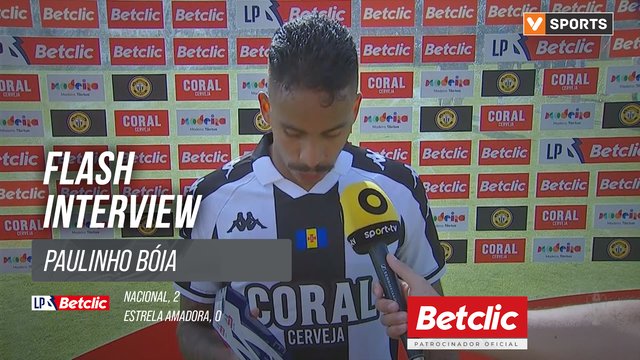 I Liga (#28) | Nacional 2-0 Estrela Amadora: Flash Interview Paulinho Bóia