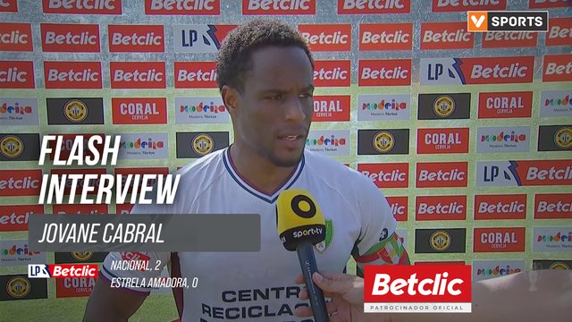 I Liga (#28) | Nacional 2-0 Estrela Amadora: Flash Interview Jovane Cabral