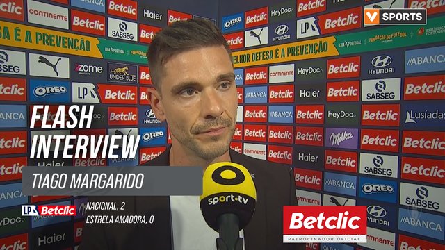 I Liga (#28) | Nacional 2-0 Estrela Amadora: Flash Interview Tiago Margarido