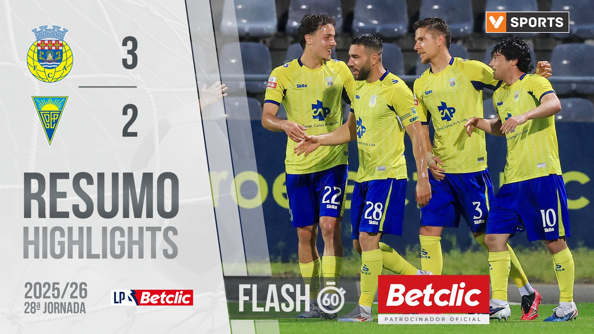 I Liga (28ªJ): Resumo Flash Arouca 3-2 Estoril
