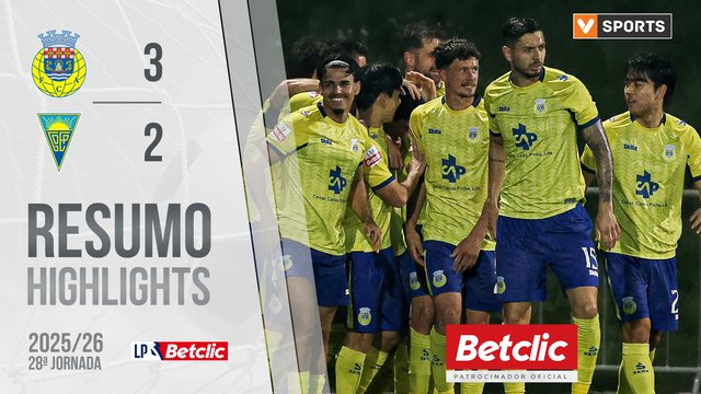 Liga Portugal Betclic (28ªJ): Resumo Arouca 3-2 Estoril