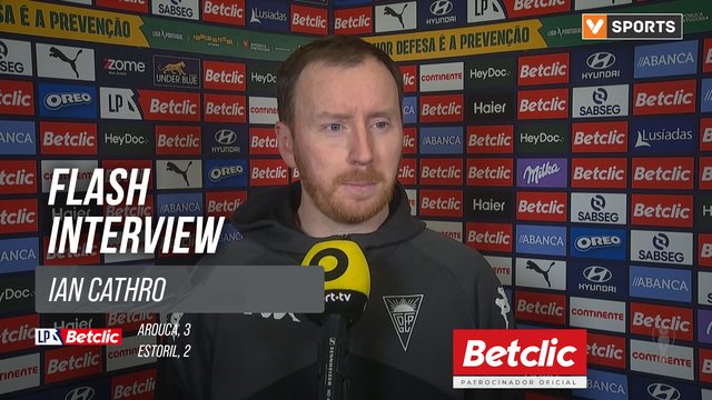 I Liga (#28) | Arouca 3-2 Estoril: Flash Interview Ian Cathro