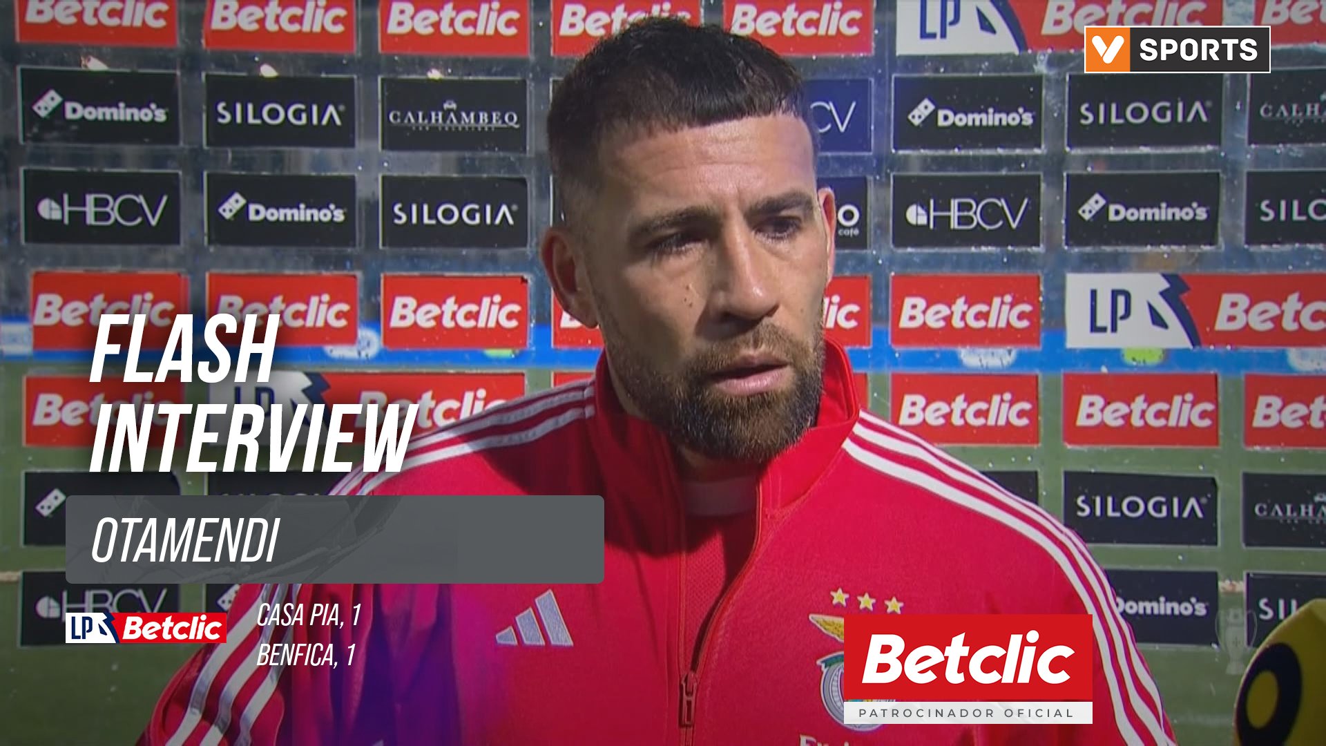 I Liga (#28) | Casa Pia 1-1 Benfica: Flash Interview Otamendi
