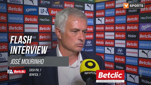 I Liga (#28) | Casa Pia 1-1 Benfica: Flash Interview José Mourinho